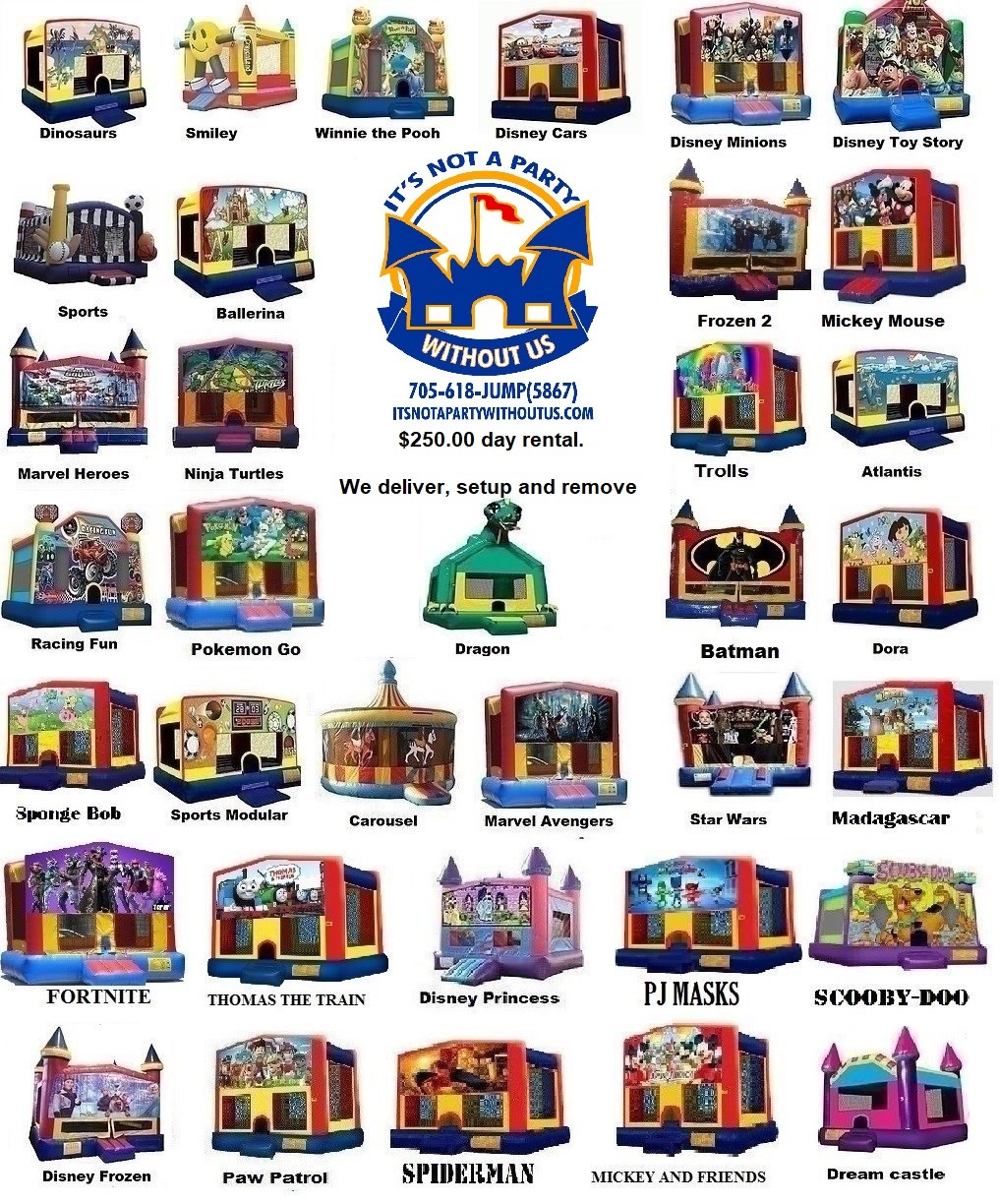 Bouncy Castles COVID-19 $300 Inflatable Castle Rentals